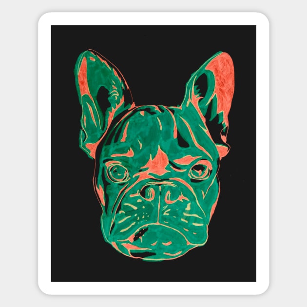 Frenchie Puppy Sticker by RaLiz